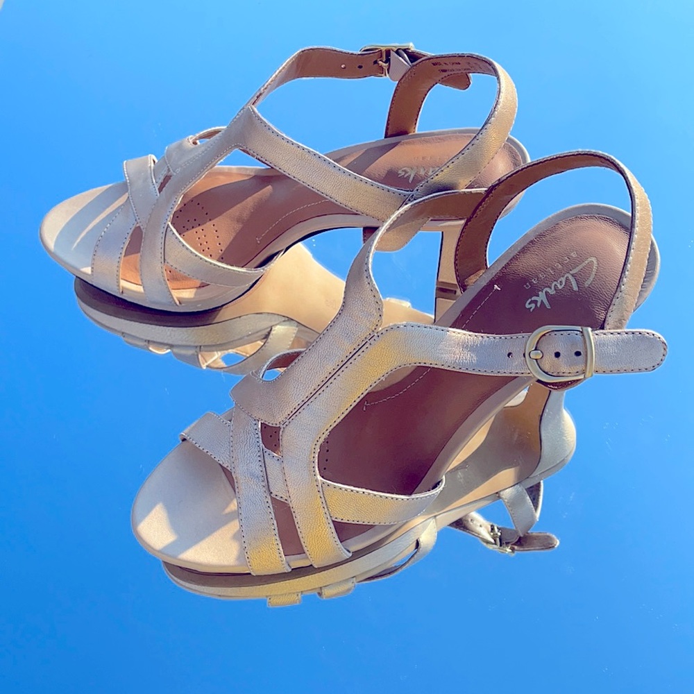 Clarks Strappy Heels